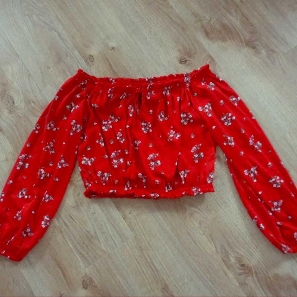 NWOT H&M Long Sleeve Crop Top